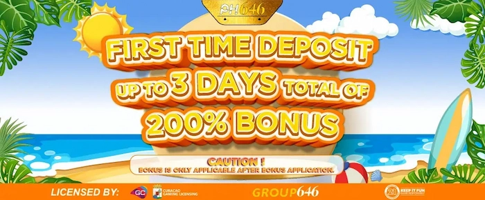 Get a 200% first deposit bonus for new members