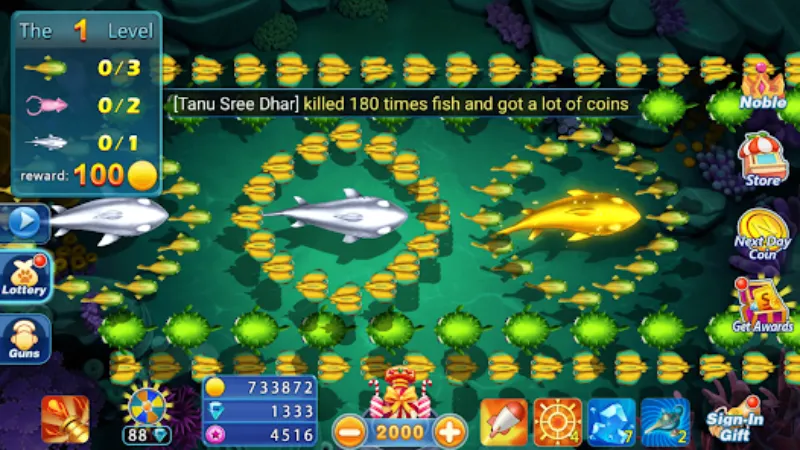 How to play the super simple entertaining fish shooting game