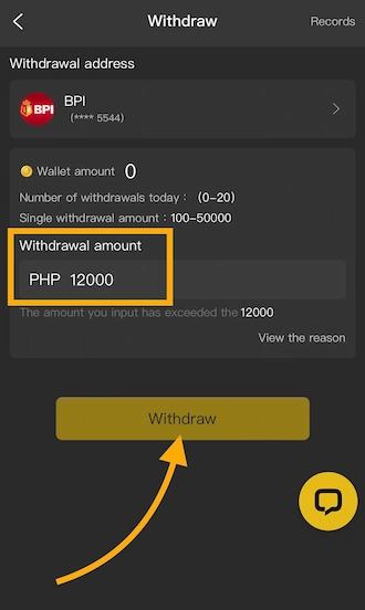 Withdrawal Process